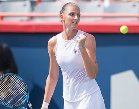 プリスコバ快勝 4強出揃う