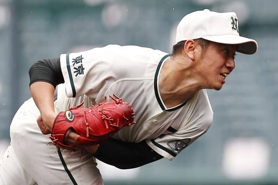 【高校野球】雨で緩んだマウンドに対応　二松学舎大付のプロ注目左腕が見せた“適応力”