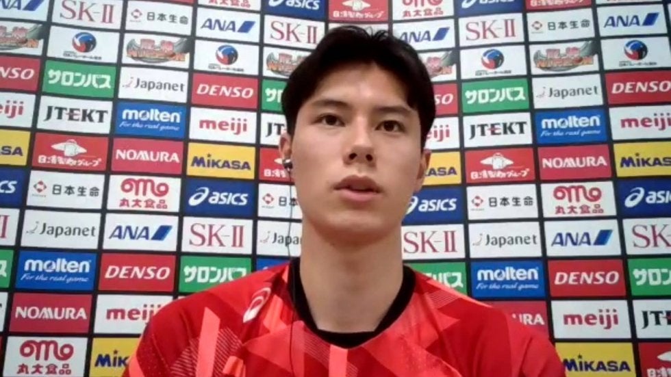 男子日本代表　中垣内監督と石川主将、髙橋選手が会見