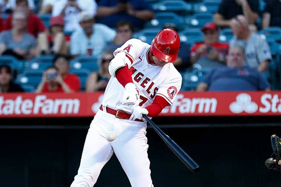 【MLB】大谷翔平、“痛烈”右前打で2試合連続安打　HRトップのゲレーロJr.に迫る45号に期待