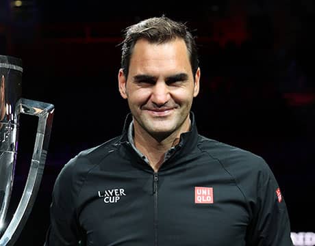 フェデラーがレーバー杯会場に