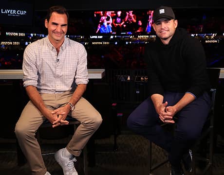 フェデラーとロディックが対談