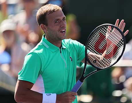 錦織撃破「満足」とエヴァンス