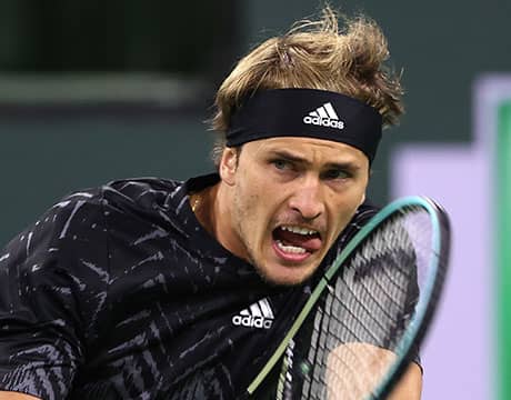 ズベレフ 1時間で大会初8強