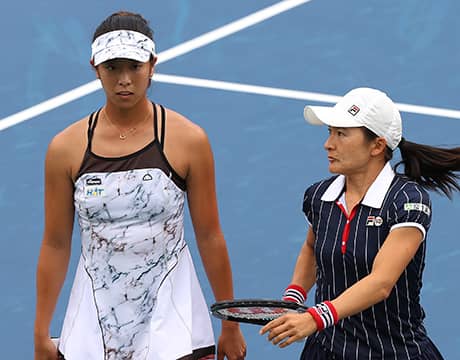 青山/柴原組、完敗で決勝ならず