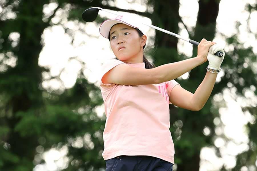 飛距離No.1の高3佐藤心結、渋野日向子と再戦目指しプロテスト「最後は合格の写真を」