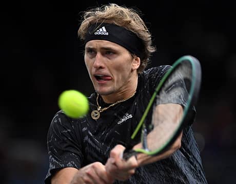 ズベレフ快勝で16強 ディミ戦へ