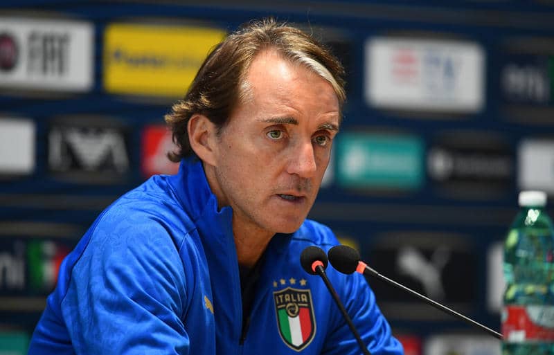 スイスとの決戦に意気込むマンチーニ監督「試合を楽しみ、自分たちのプレーを発揮したい」