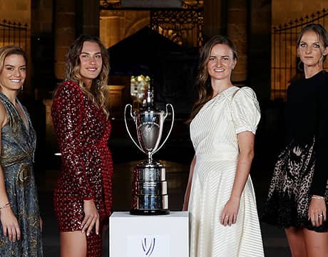 WTA最終戦の組合せが発表