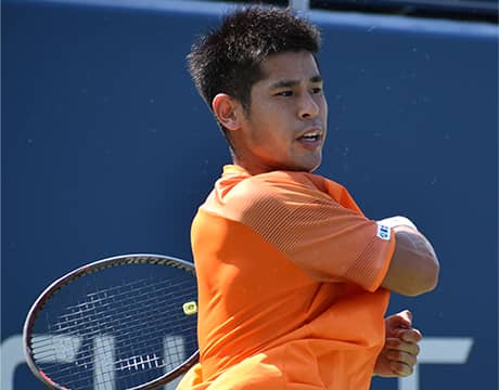 内田海智 ストレート勝ち8強