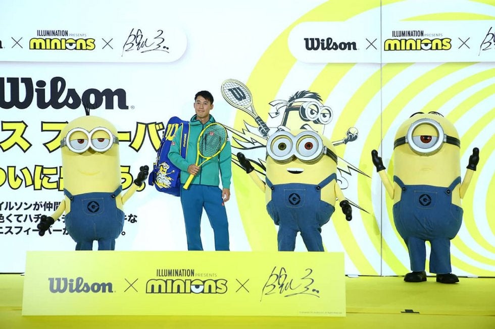 錦織圭、ウイルソンの親子イベントに参加。記念テニスコート寄贈に「楽しんでテニスをできるんじゃないかな」