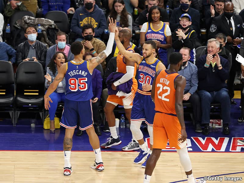 天王山はウォリアーズに軍配！ サンズの連勝は「18」でストップ…LA対決はクリッパーズが制す／NBA