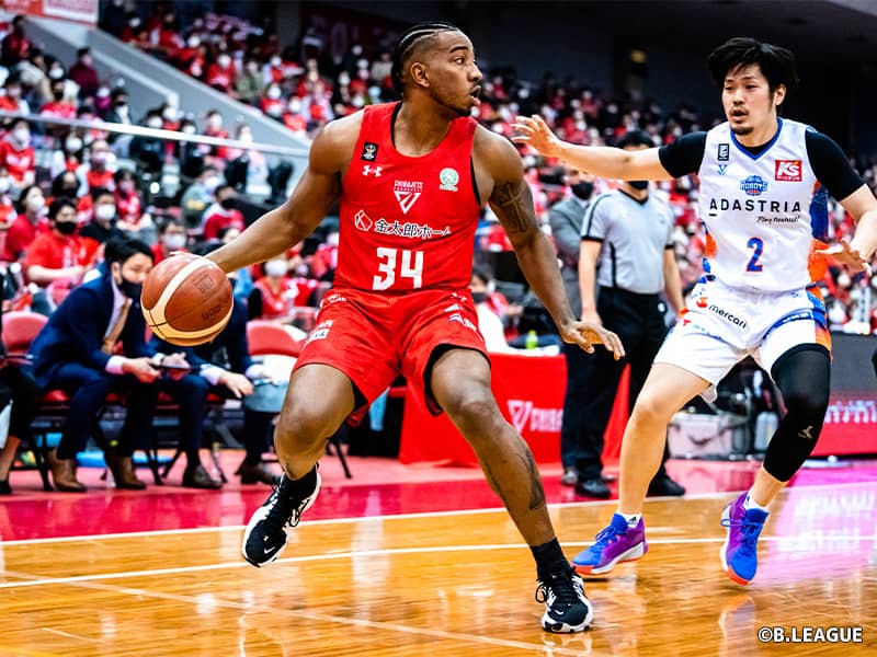 茨城の奮闘及ばず千葉が接戦に勝利…スミスが6本の3ポイントを含む22得点と躍動