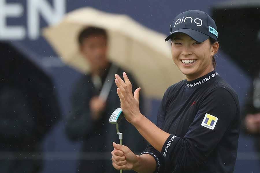 渋野日向子、絶品ショット後に見せた行動に米メディア虜「いくら見ても良いものだ」【名珍場面2021】