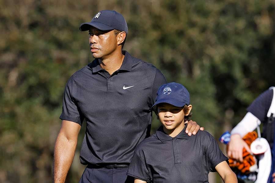 「スイングが若い時のタイガーそっくり」　ウッズ12歳愛息のベタピンショットに米感嘆