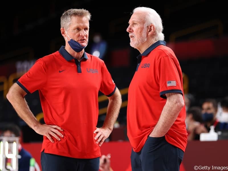 アメリカ代表の新指揮官スティーブ・カーHCが恩師に感謝「彼が教えてくれたことは…」