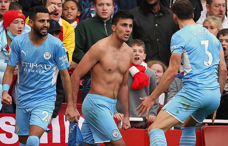 ロドリの後半at弾で逆転の首位シティが新年白星発進でpl11連勝 冨安復帰のアーセナルは後半自滅で対シティ10連敗 プレミアリーグ サッカー スポーツブル スポブル