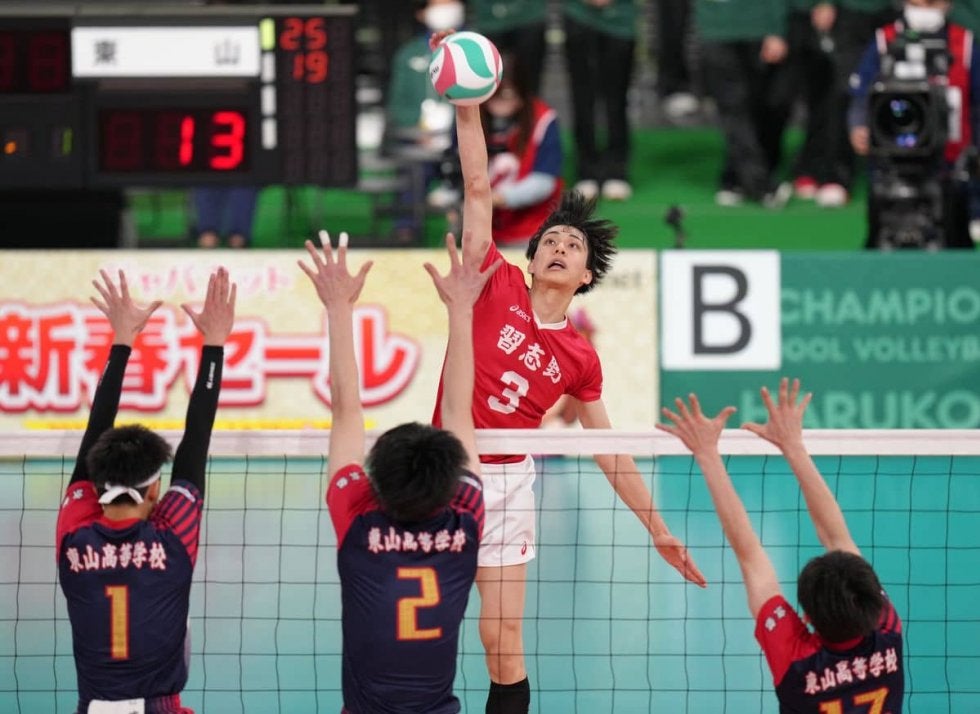 習志野に慶帆あり！最高到達点３５０センチ、甘いマスクから“美爆弾”／春高バレー