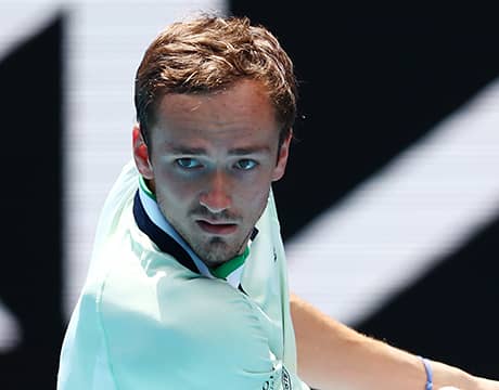 メド 5年連続の全豪初戦突破