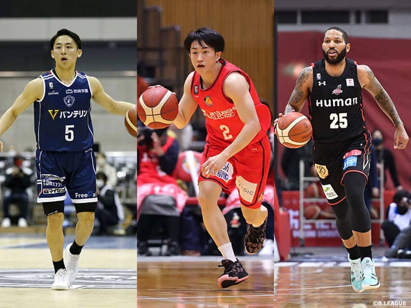 Bリーグが1月度の月間MVP候補選手を発表…3人のガードがノミネート