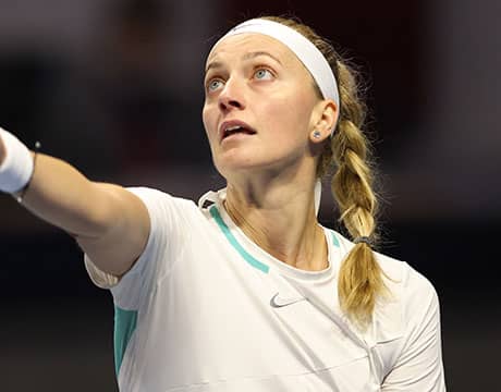 クヴィトバ 完勝で初戦突破