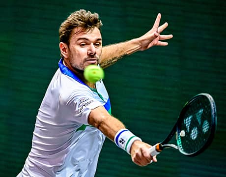 ワウリンカ、サーブ練習公開