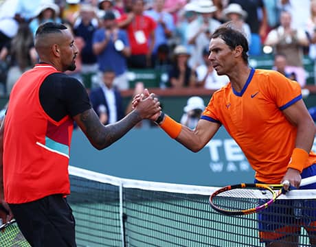 ナダル4強 キリオス破り19連勝