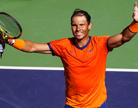 ナダル 勝利後に夢の3ショット