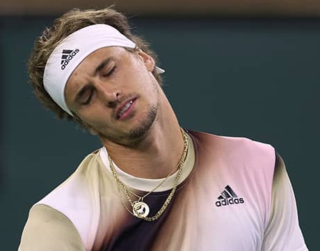 ズベレフ複決勝逃す 単は敗退