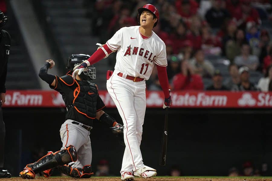 【MLB】大谷翔平、3打席連続三振　初対戦の左腕にタイミング合わず、3三振は今季3度目