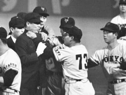 中日ＶＳ巨人で起きた今ではありえない事件。中日の放棄試合となる寸前、江藤慎一のひと言で危機を脱した