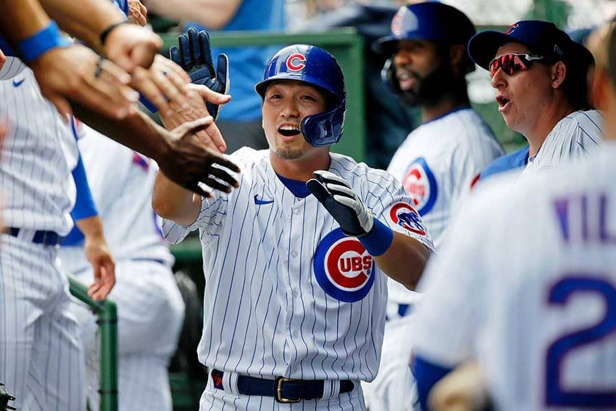 鈴木誠也、10球粘って108勝右腕撃ち適時二塁打　米記者称賛「素晴らしい10球の打席だ」