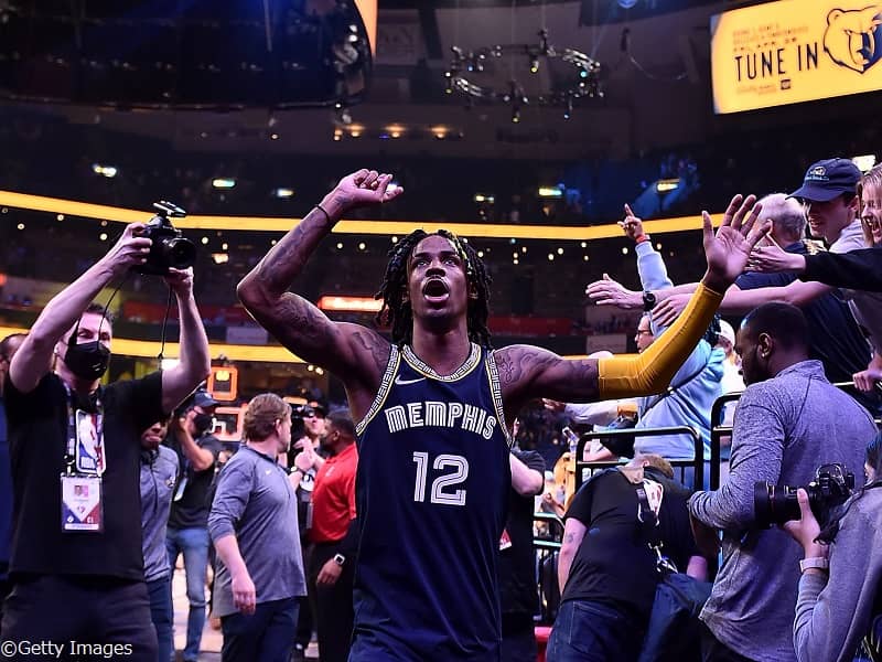 チーム最後の13得点を奪って3勝目を手にしたモラントが語った超絶ダンクの感想とは？