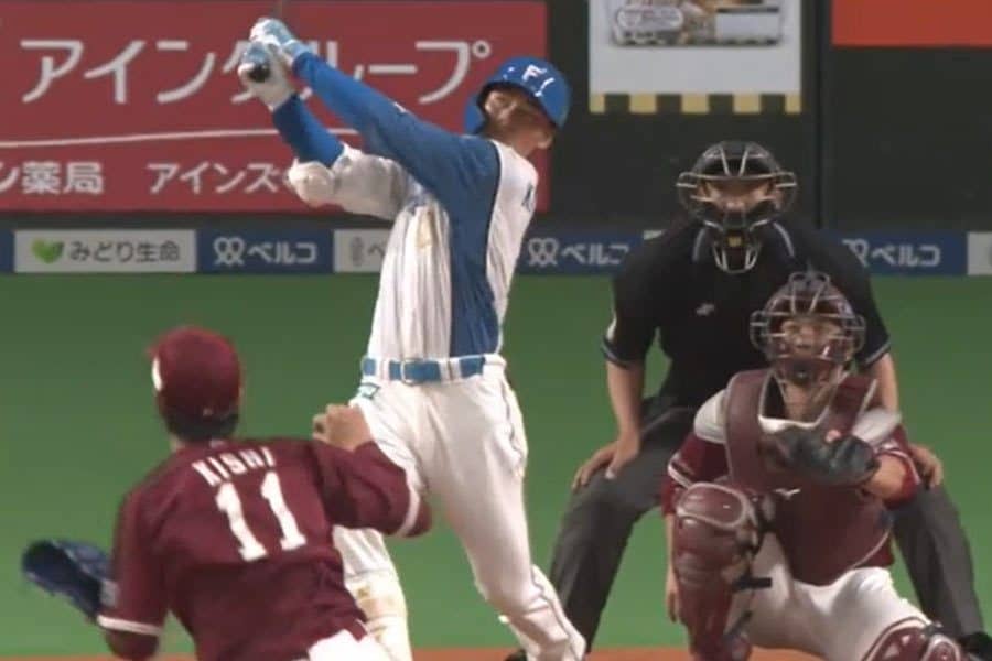 清宮幸太郎の“内角粉砕弾”が「飛距離すごいな」　滞空時間に驚愕「才能でしかない」