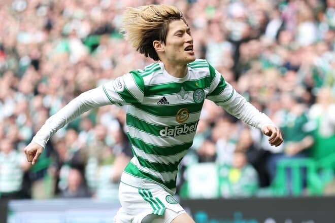 古橋亨梧が圧巻２発で今季ゴールに到達 前田大然も先発のセルティックは６発大勝で ポステコグルー体制１年目を締めくくる サッカー スポーツブル スポブル