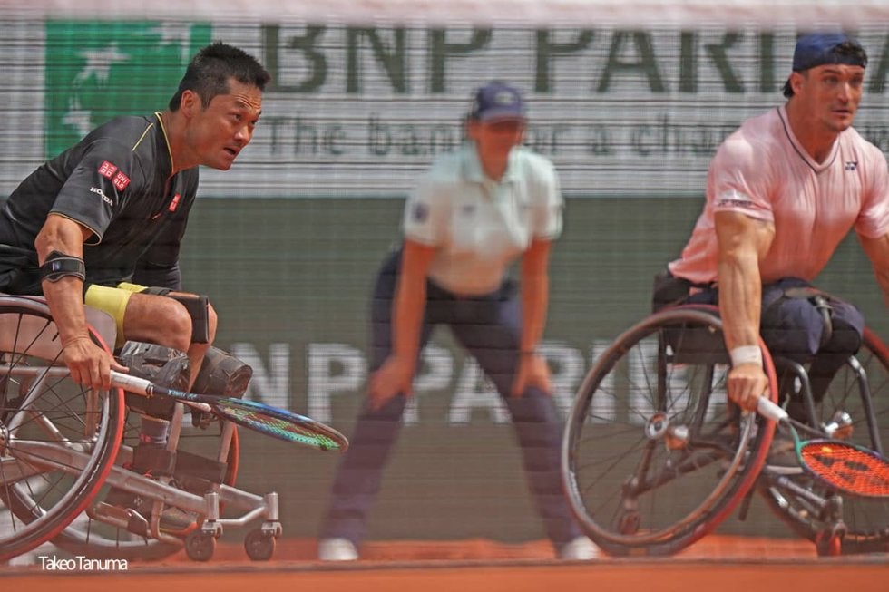 国枝慎吾、男子ダブルスは準優勝に。第1シードのイギリスペアにまたも悔しい敗戦 [全仏オープン]