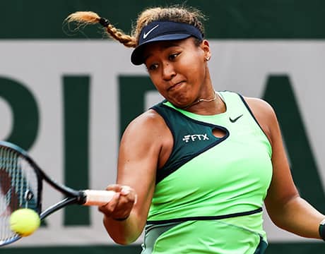 大坂 復帰戦に向けて会場練習