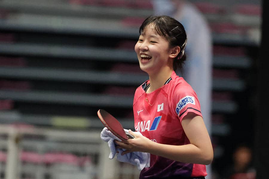 14歳・張本美和の快進撃が止まらない！韓国選手にストレート勝ちでベスト8【卓球 WTTチュニス】
