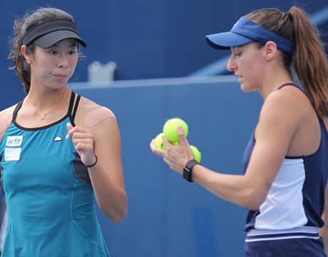 柴原瑛菜ペア 東レPPO初戦敗退