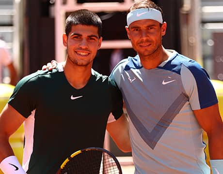 アルカラス、ナダルが1位2位