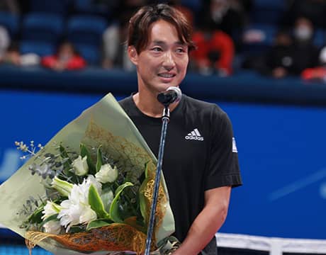 添田 引退式典「本当に感謝」