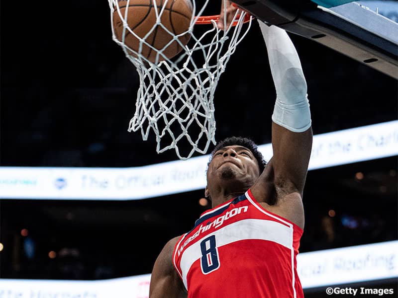 八村塁、今季最多タイ16得点と躍動…ウィザーズがホーネッツを下して連敗脱出