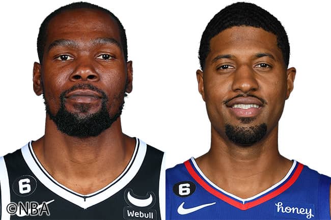 NBA渡邊雄太のチームメイト、デュラントとジョージが週間MVP。共に前週、チームは3勝1敗