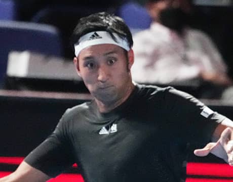 内山 日本代表ユニで練習