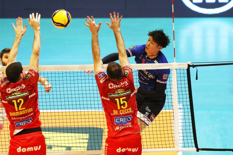 石川祐希のミラノ　昨季王者のルーベに敗れる