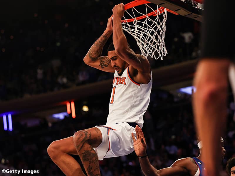 ニックスのオビ・トッピンが約3週間の欠場…MRI検査で脛骨の非転位型骨折が判明