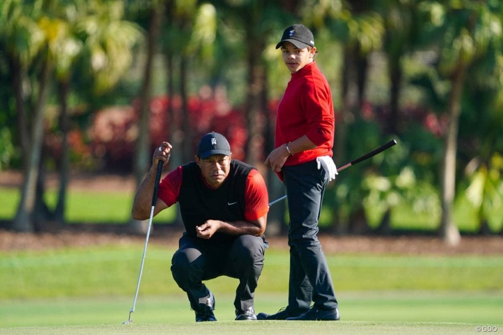 「ペンギンのようだった」 ウッズ親子は伸ばし切れず8位