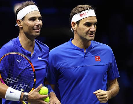 フェデラー現役最後のウエアを展示