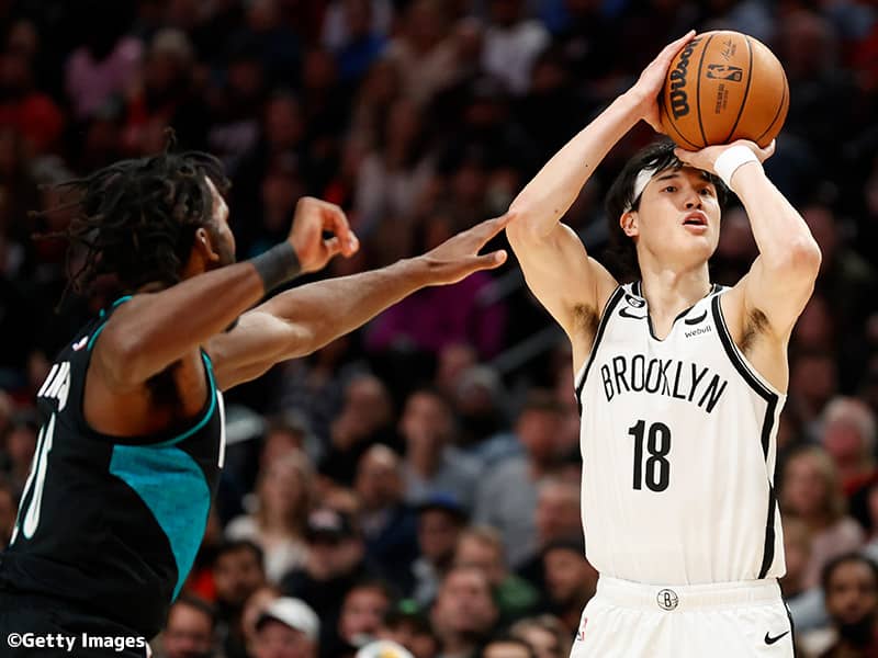 今季63本中34本の3Pを沈めている渡邊…成功率54.0パーセントでリーグ首位に返り咲く