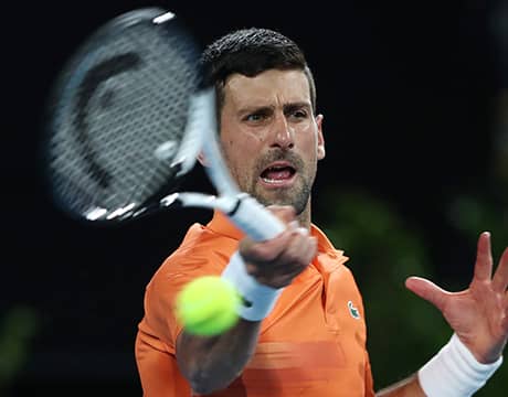 10度目V狙うジョコ 初戦は75位